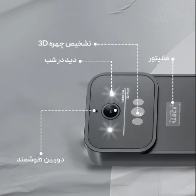 قفل تشخیص چهره و دستگیره چشمی دار دیجیتال