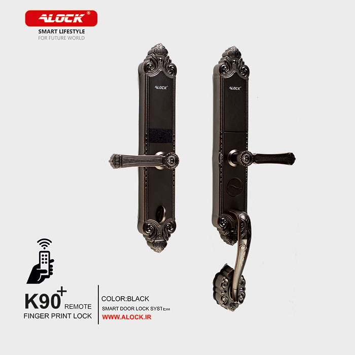 قفل اثر انگشتی دیجیتال ALOCK مدل +K90 مشکی
