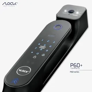 دستگیره چشمی دار و قفل اثر انگشتی دیجیتال  ALOCK مدل P60+ Camera B