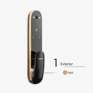 دستگیره چشمی دار و قفل اثر انگشتی دیجیتال  ALOCK مدل Pmax Camera Gold