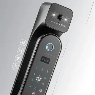 دستگیره چشمی دار و قفل اثر انگشتی دیجیتال  ALOCK مدل P60+ Camera B