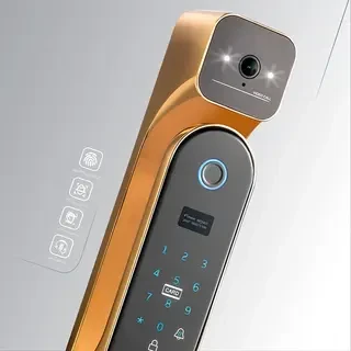 دستگیره چشمی دار و قفل اثر انگشتی دیجیتال  ALOCK مدل P60+ Camera G