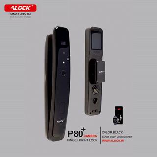 قفل اثر انگشتی دیجیتال و دستگیره چشمی دار ALOCK مدل P80+ Camera