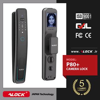 قفل اثر انگشتی دیجیتال و دستگیره چشمی دار ALOCK مدل P80+ Camera