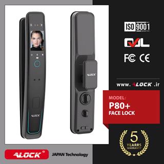 قفل اثر انگشتی دیجیتال و دستگیره تشخیص چهره ALOCK مدل P80+ Face